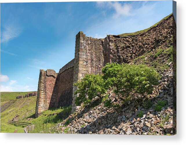 North Yorks Moors Acrylic Print featuring the photograph Iron ore kilns in Rosedale #2 by Gary Eason