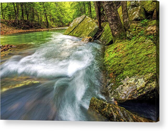 Creek Acrylic Print featuring the photograph Turbulence by Ed Newell