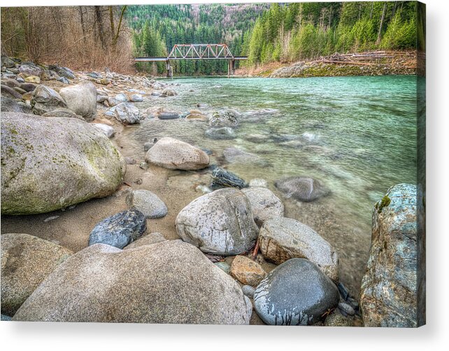 River Acrylic Print featuring the photograph Big Eddy by Spencer McDonald