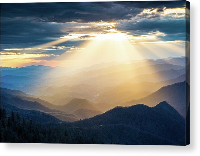 Landscape Acrylic Print featuring the photograph Blue Ridge Parkway NC Mercy and Grace by Robert Stephens