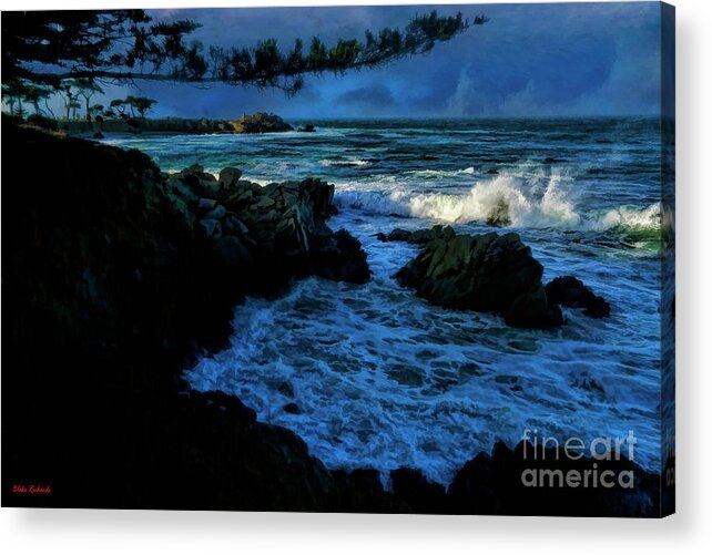  Acrylic Print featuring the photograph Branch Over Monterey Bay Next To Hopkins Marine Station by Blake Richards