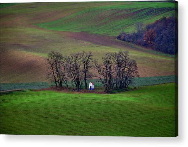 Winery Acrylic Print featuring the photograph Chapell in Eastern Europe by Jon Glaser