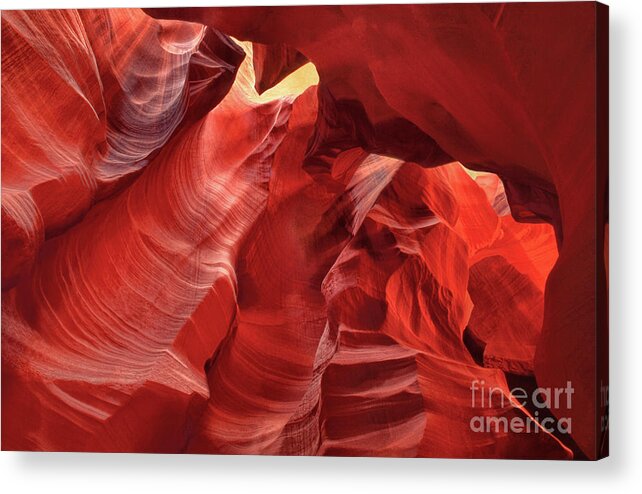 Dave Welling Acrylic Print featuring the photograph Corkscrew Or Upper Antelope Slot Canyon Arizon by Dave Welling