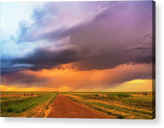 Plains Acrylic Print featuring the photograph Country Roads by Morris McClung