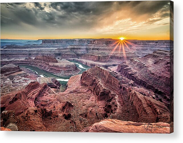 2020 Utah Trip Acrylic Print featuring the photograph Dead Horse Point Sunset by Gary Johnson