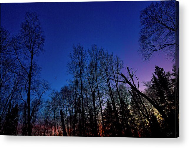 Orange Acrylic Print featuring the photograph Deep Crescent by Doug Gibbons