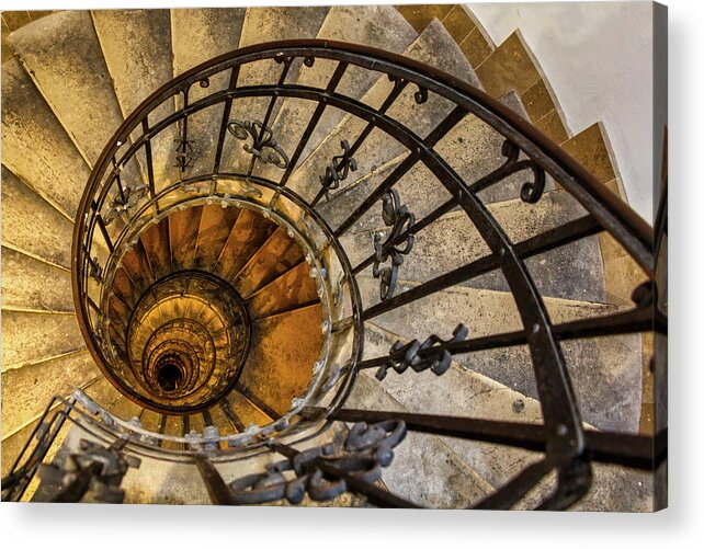 Abstract Acrylic Print featuring the photograph Downward Spiral by Rick Deacon