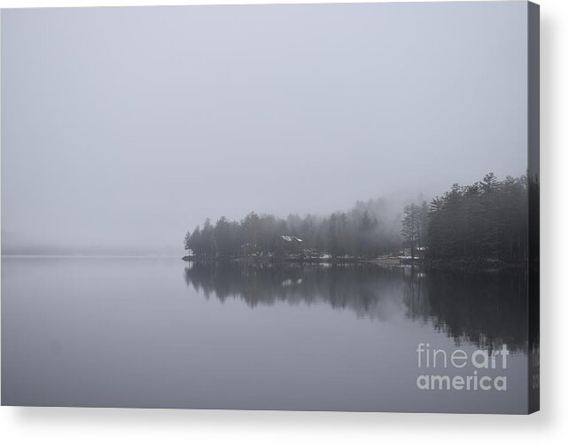 Schroon Lake Acrylic Print featuring the photograph Fog On Schroon Lake by Fantasy Seasons