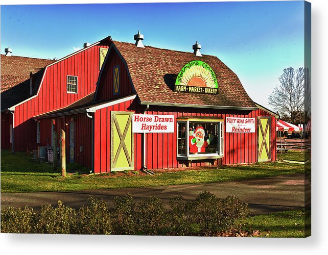 Building Acrylic Print featuring the photograph Johnsons Farm by Louis Dallara