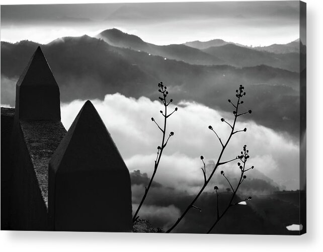 Andalucia Acrylic Print featuring the photograph Moorish watchtower by Gary Browne