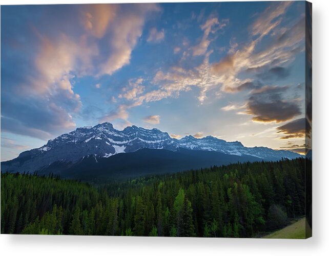 Beauty Acrylic Print featuring the photograph Cascade Mountain, Banff, Alberta #1 by Rick Deacon