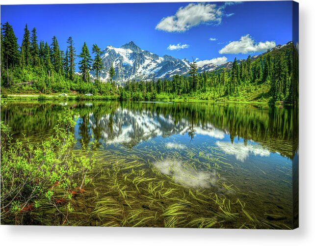 Picture Lake Acrylic Print featuring the photograph Picture Lake by Spencer McDonald