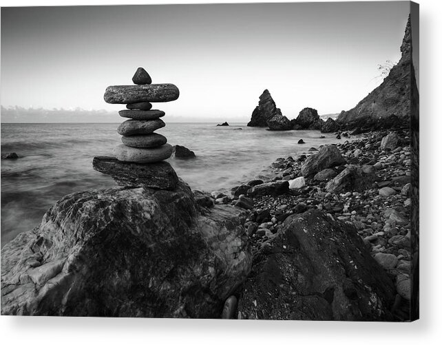 Pebble Tower Acrylic Print featuring the photograph Playa by Gary Browne