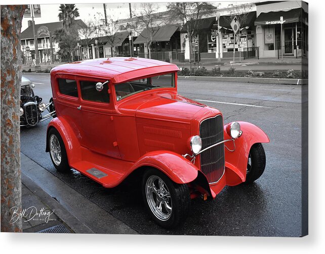 Ford Acrylic Print featuring the photograph Red Tudor by Bill Dutting