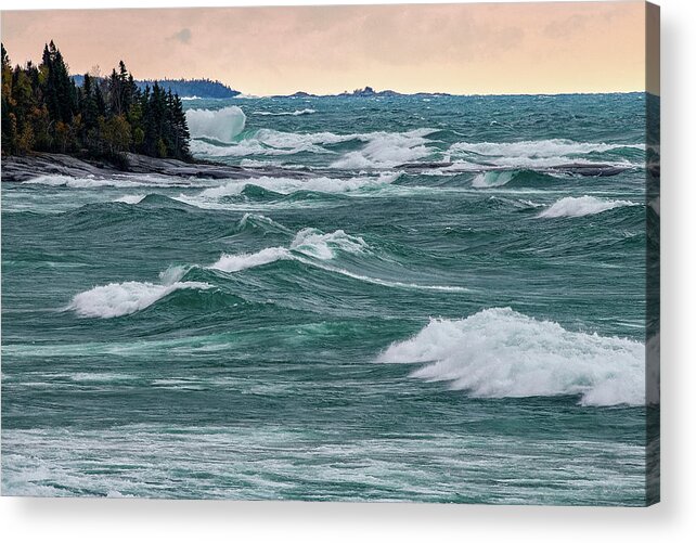 Water Acrylic Print featuring the photograph Rollers by Doug Gibbons