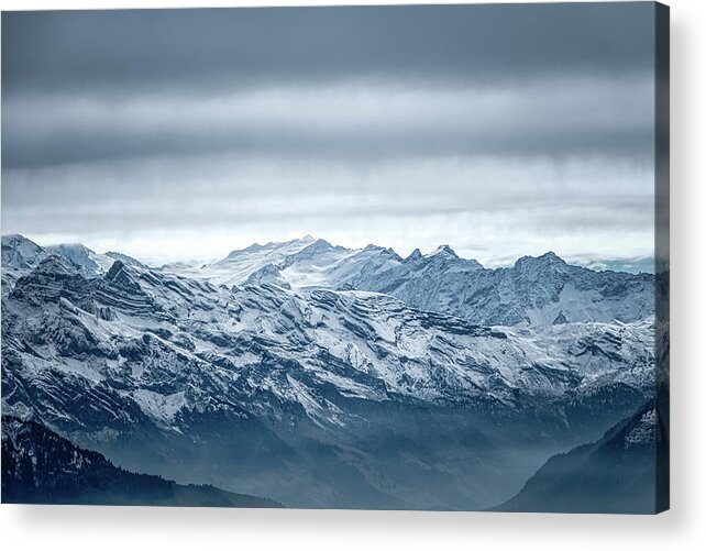 Mountains Acrylic Print featuring the photograph Storm Over the Mountains by Rick Deacon