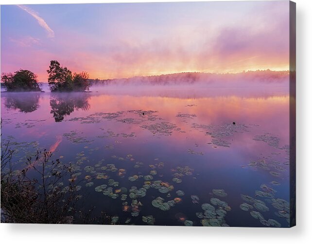 Autumn Acrylic Print featuring the photograph Turner Fog 01 by Bryan Bzdula