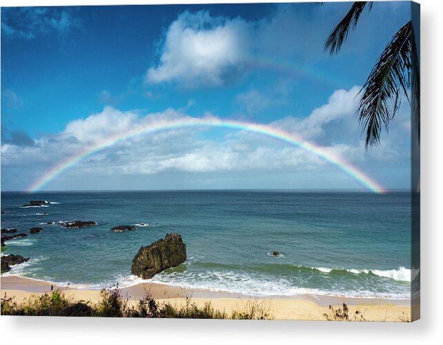 Waimea Rock Acrylic Print featuring the photograph Waimea Rock by Leonardo Dale