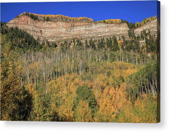Silverton Acrylic Print featuring the photograph Way Up There by Donna Kennedy