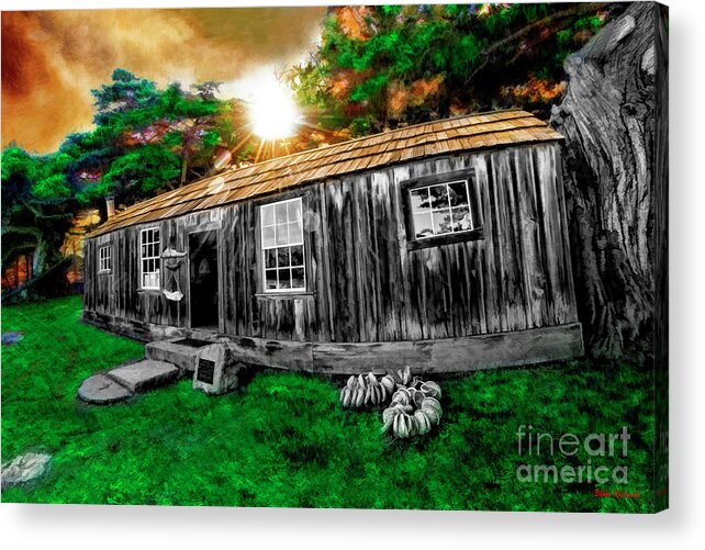 Whalers Cabin Acrylic Print featuring the photograph Whalers Cabin Point Lobos State Natural Reserve by Blake Richards