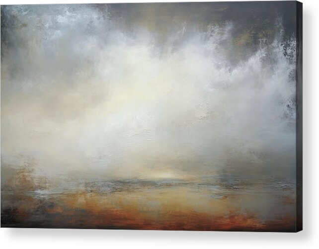 Wide Open Spaces Acrylic Print featuring the painting Wide Open Spaces Coastal Haze by Jai Johnson