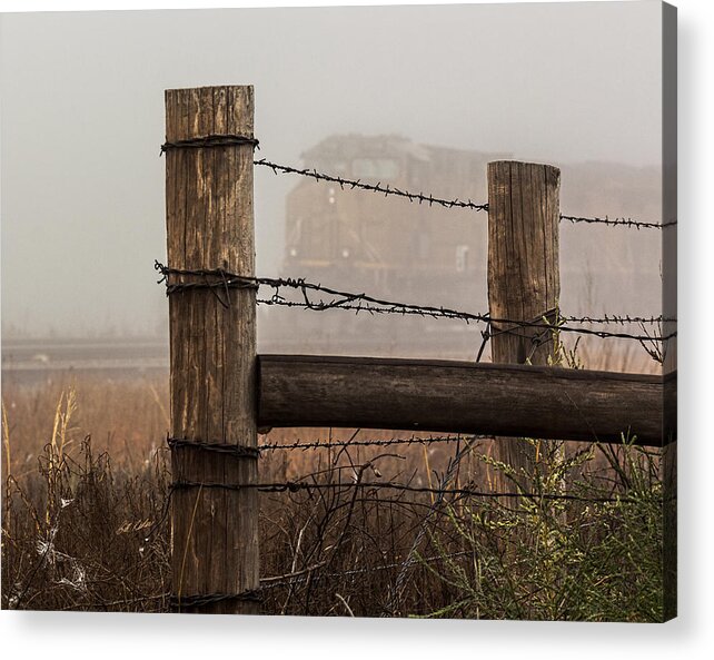 2014 September Acrylic Print featuring the photograph Fenced In by Bill Kesler