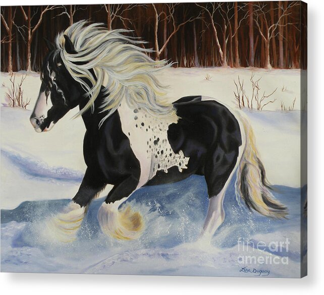 Kayleen Acrylic Print featuring the painting In Memory Of Kayleen by Lora Duguay