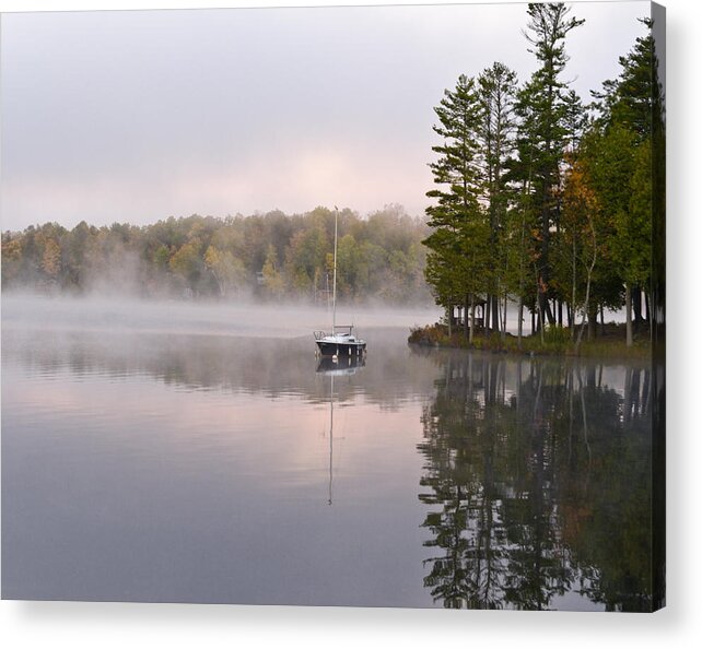 Sail Boat Acrylic Print featuring the photograph Sail Boat Resting by Alan Tonnesen