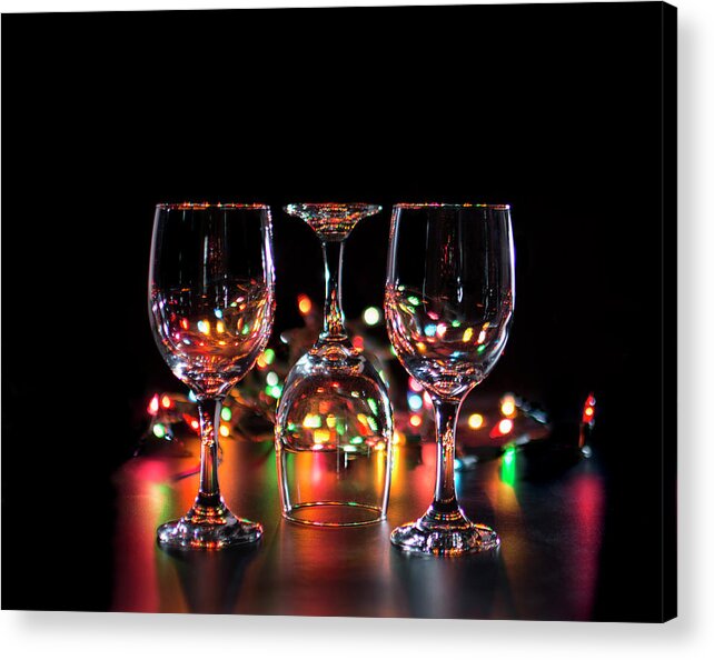 Holiday Acrylic Print featuring the photograph Holiday Glass by Deborah Ritch