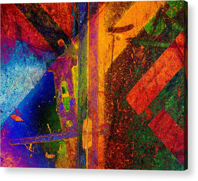Abstract Acrylic Print featuring the photograph Mechanical Drawing by Matt Cegelis