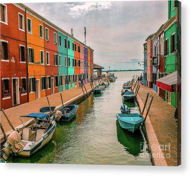  Acrylic Print featuring the photograph Burano, Italy #1 by Ken Arcia