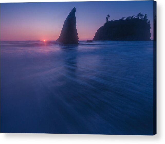 Long Exposure Acrylic Print featuring the photograph Flow by Gene Garnace