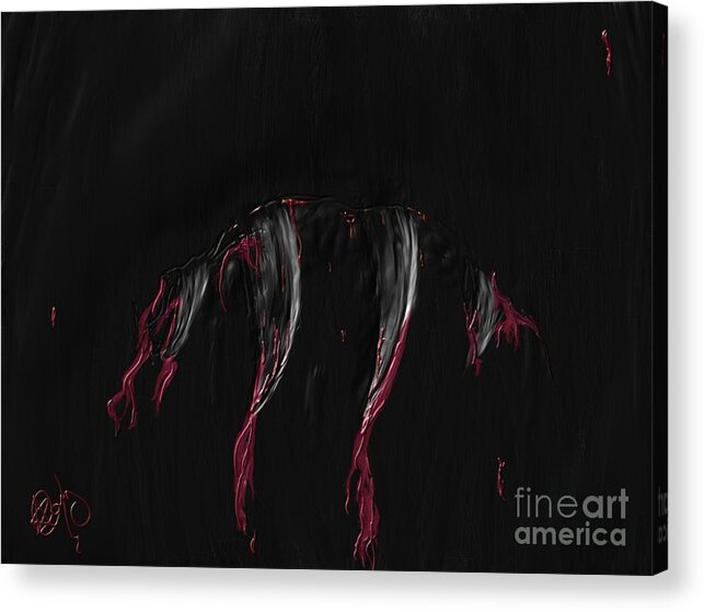 Metal Acrylic Print featuring the painting Lupercalia by Roxy Riou