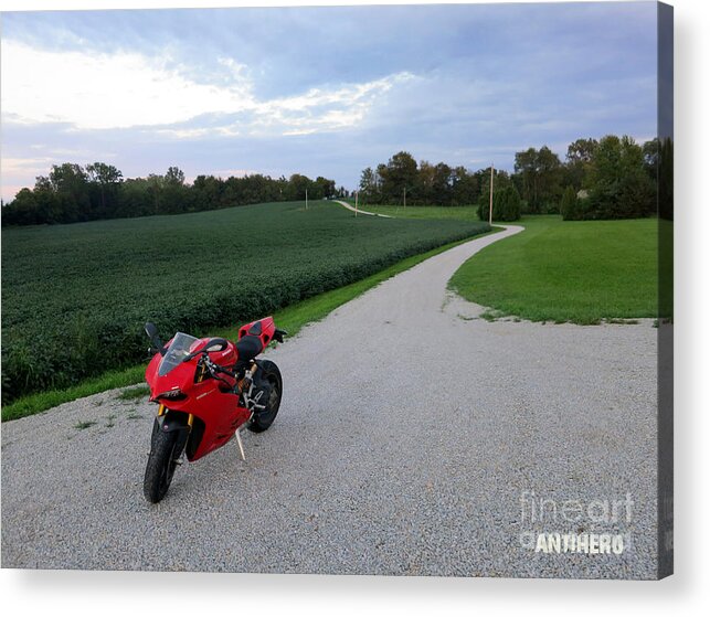  Acrylic Print featuring the photograph Rural Road in Indiana by AntiHero 