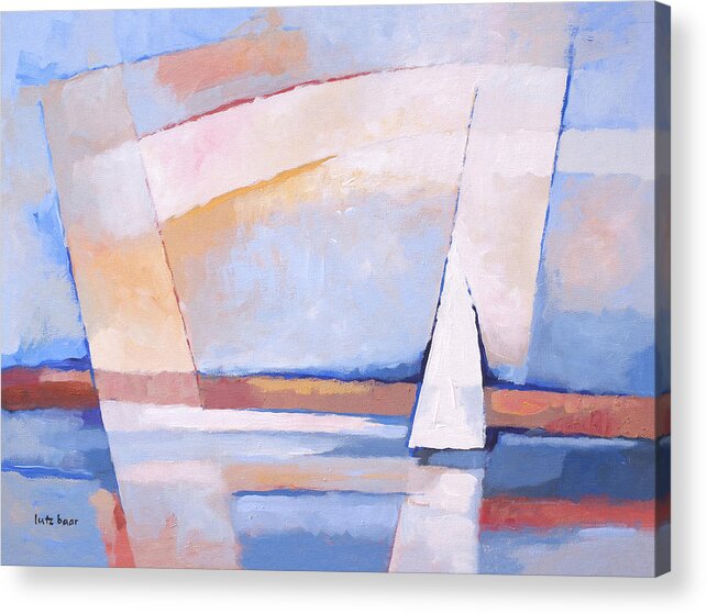 Seascape Acrylic Print featuring the painting Sea Light by Lutz Baar