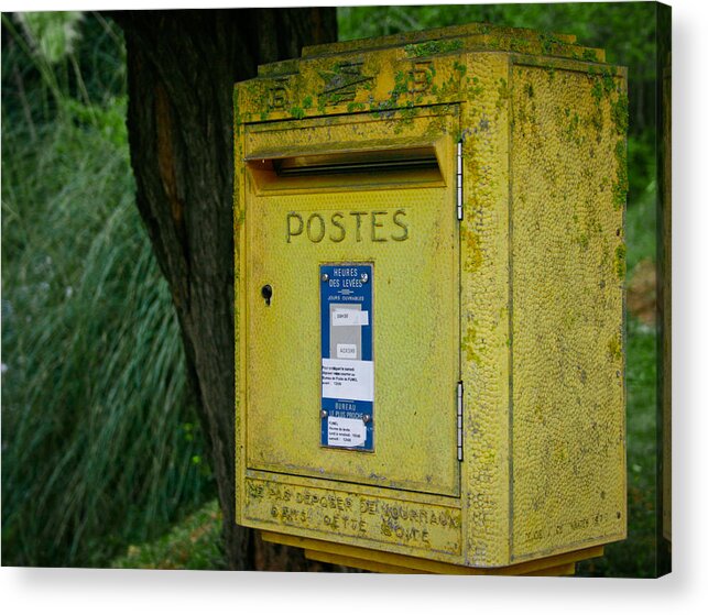Mailbox Acrylic Print featuring the photograph French Mailbox by Georgia Clare