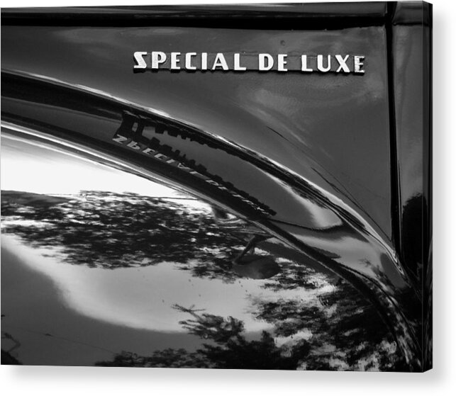 Black & White Acrylic Print featuring the photograph Special Deluxe by Mark Alan Perry
