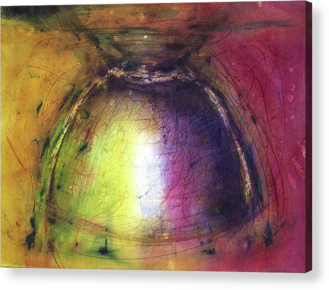 Watercolour Acrylic Print featuring the painting Turn it upside down by Petra Rau