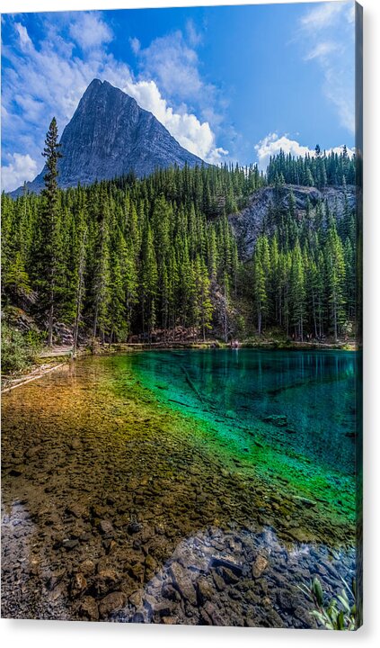Grassi Lakes Acrylic Print featuring the photograph Grassi Lakes Canada by Tommy Farnsworth