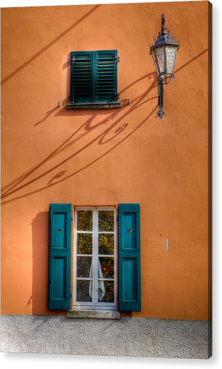 Wall Acrylic Print featuring the photograph Orange Wall by Uri Baruch