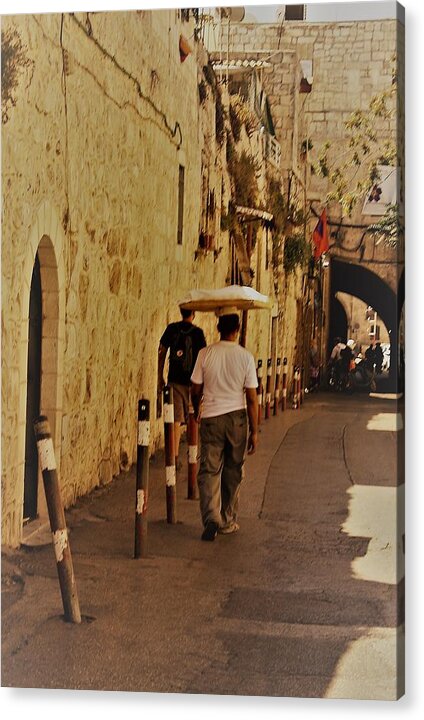  Acrylic Print featuring the photograph Balance in Jerusalem by Julie Alison