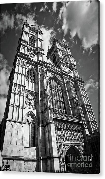 Westminster Abby Acrylic Print featuring the photograph Westminster Abby by Bruce Block