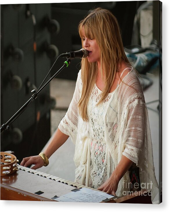2011 Acrylic Print featuring the photograph Grace Potter and the Nocturnals at Bonnaroo 2011 #22 by David Oppenheimer
