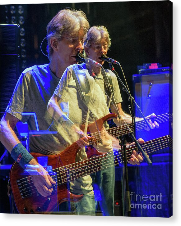 Furthur Acrylic Print featuring the photograph Phil Lesh with Furthur by David Oppenheimer