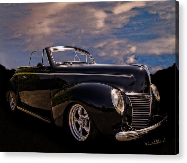 1939 Acrylic Print featuring the photograph 39 Mercury Convertible by Chas Sinklier