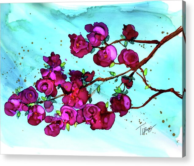  Acrylic Print featuring the painting Branch Out by Julie Tibus