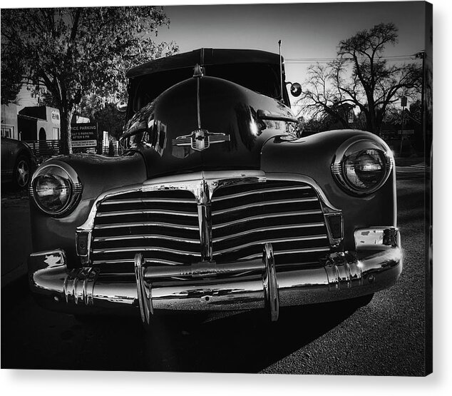Car Acrylic Print featuring the photograph Chevy Noir 1 by Mark David Gerson