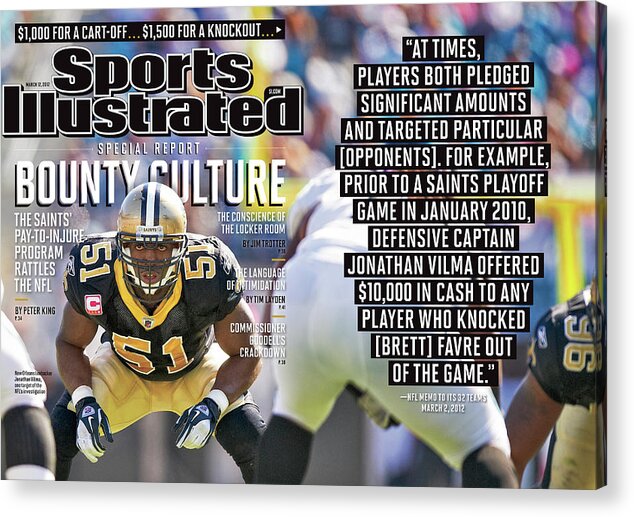 Magazine Cover Acrylic Print featuring the photograph Bounty Culture Special Report Sports Illustrated Cover by Sports Illustrated