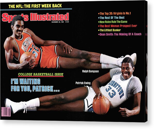 1980-1989 Acrylic Print featuring the photograph Im Waiting For You, Patrick... Sports Illustrated Cover by Sports Illustrated