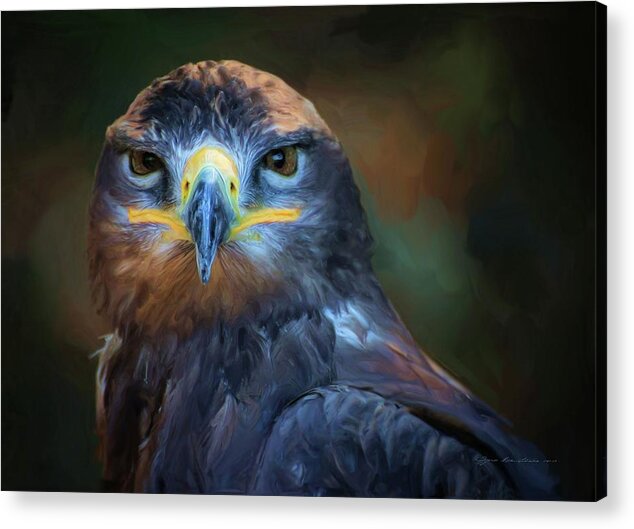 Wild Acrylic Print featuring the digital art Birds - Lord of sky by Sipo Liimatainen
